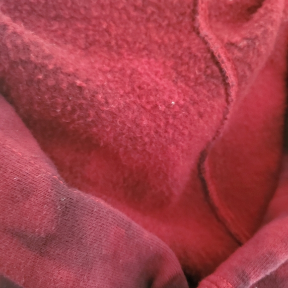 !!SOLD!! Hot Topic Red & Black Tie-Dye Lace-Up Hoodie 2x - Picture 9 of 12